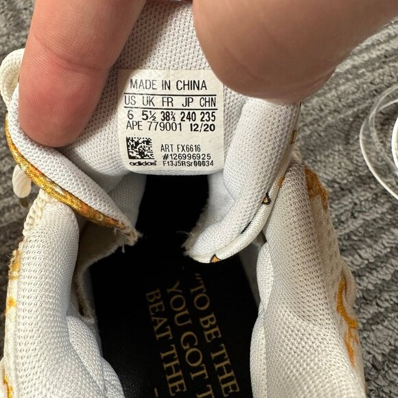 adidas Men's Ric Flair x Dame 7 Gca 'White and gold. - Picture 10 of 10